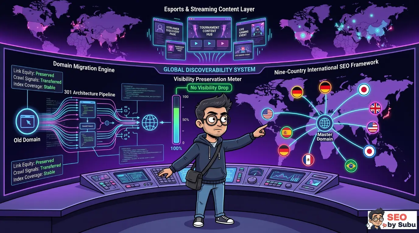 Live gaming streaming PLATFORM SEO Portfolio by Syed Suheb Hussain