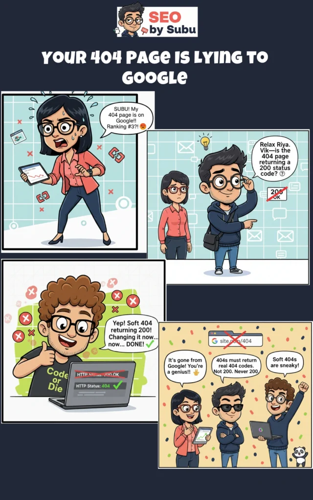 Your 404 Page Is Lying to Google